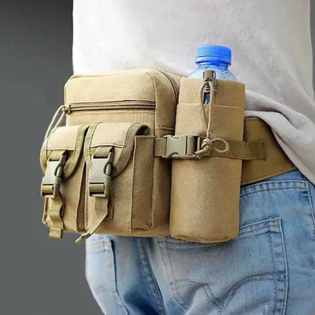 Maliben | Wanderhipbag | Water Repellent & Lightweight | With Bottle Holder | Adjustable Up To 118 Cm