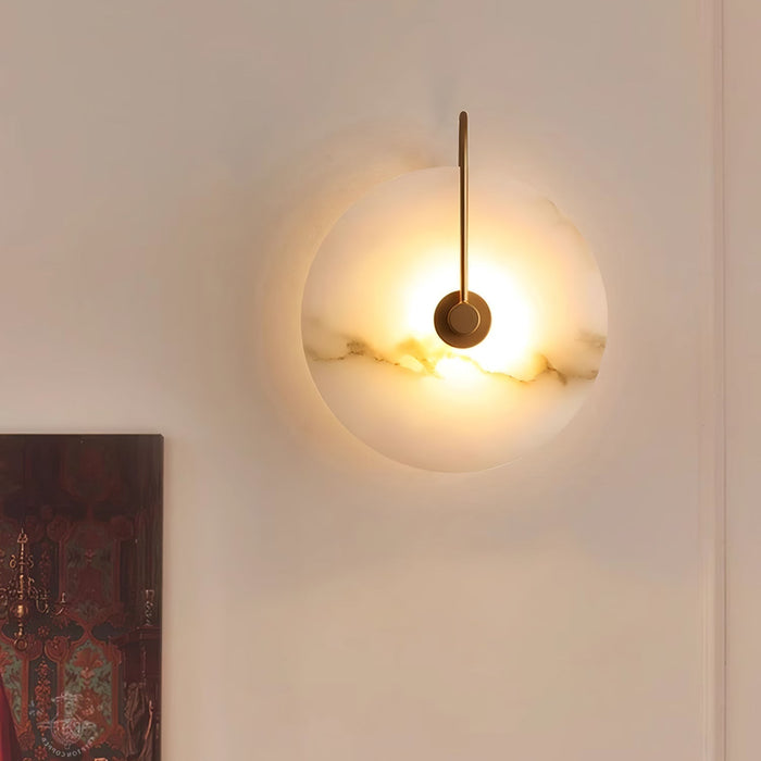 Maliben | Alabaster Led Wall Lamp – Elegance And Calm In Light