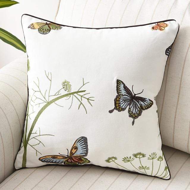 Maliben | Decorative Cushion With Embroidery In Country Style
