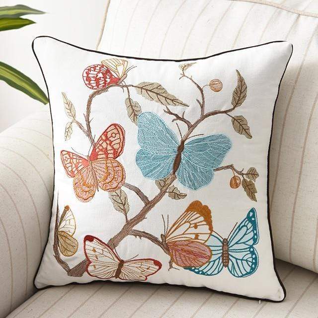 Maliben | Decorative Cushion With Embroidery In Country Style