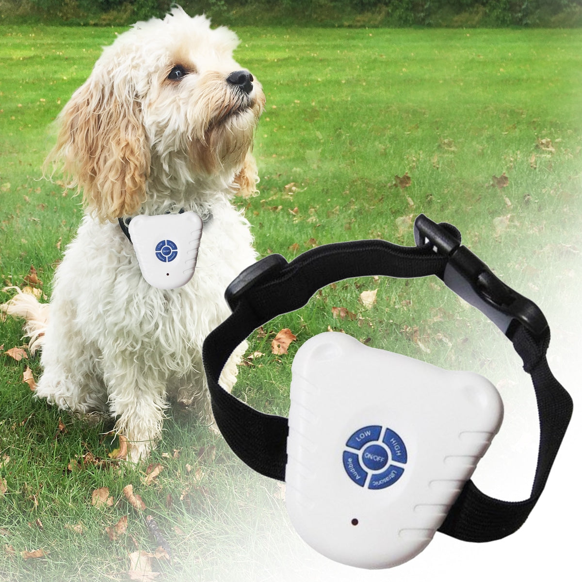 Maliben Ultrasonic Anti-Bark Collar – Without Shocks, 25-50 cm