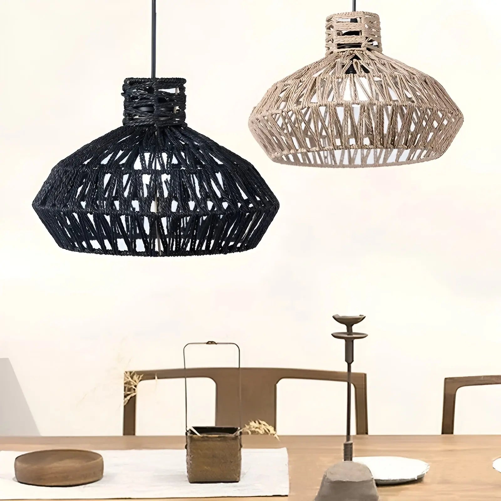 Maliben | Elegant Vintage Rattan Pendant Lamp – Timeless Luxury For Every Space