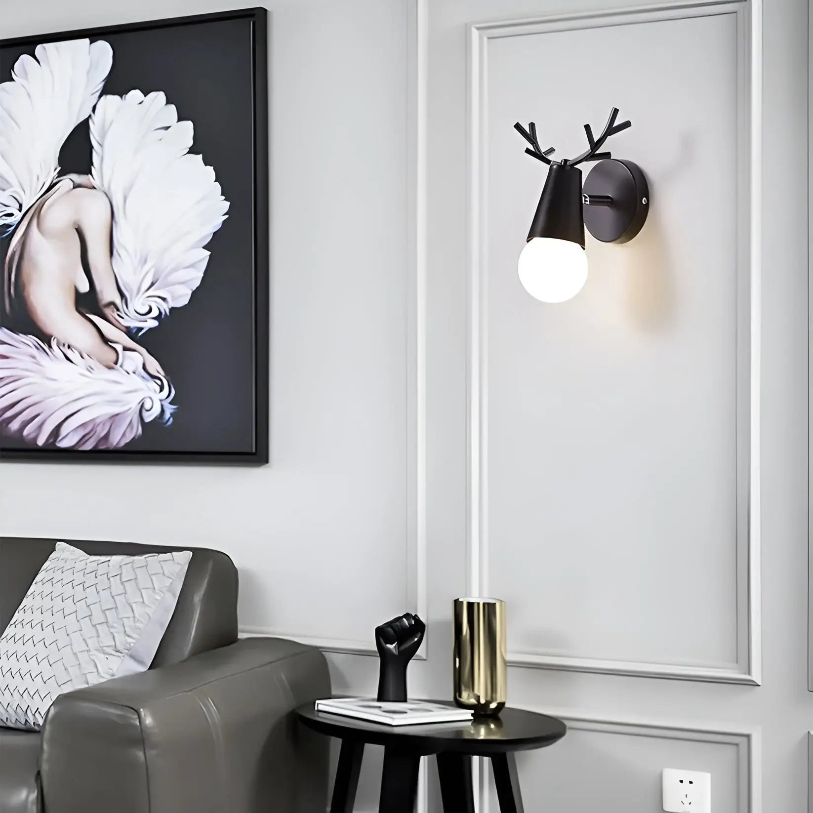 Maliben | Nordic Glow Antler Led Wall Lamp – Elegant & Energy Efficient Design
