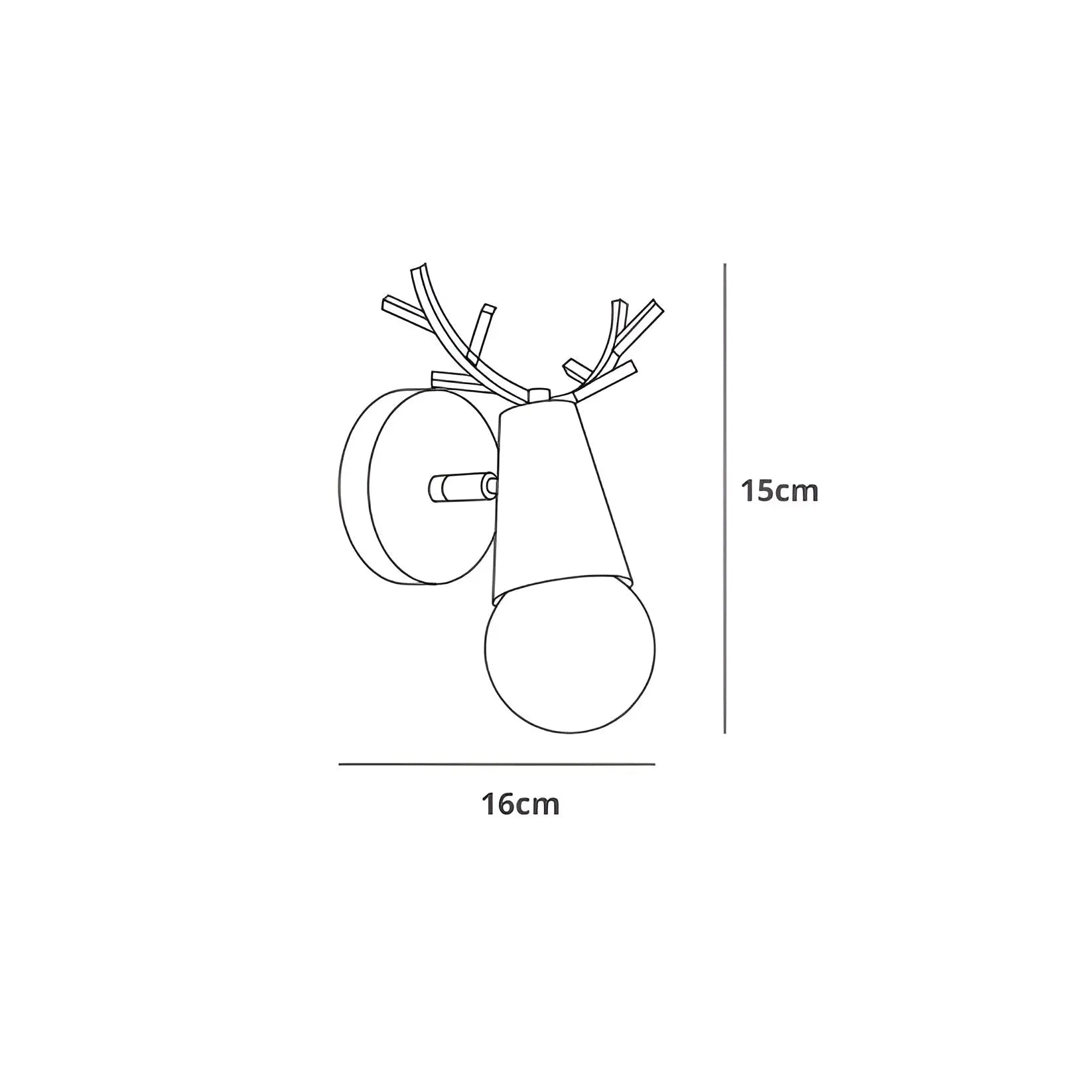 Maliben | Nordic Glow Antler Led Wall Lamp – Elegant & Energy Efficient Design