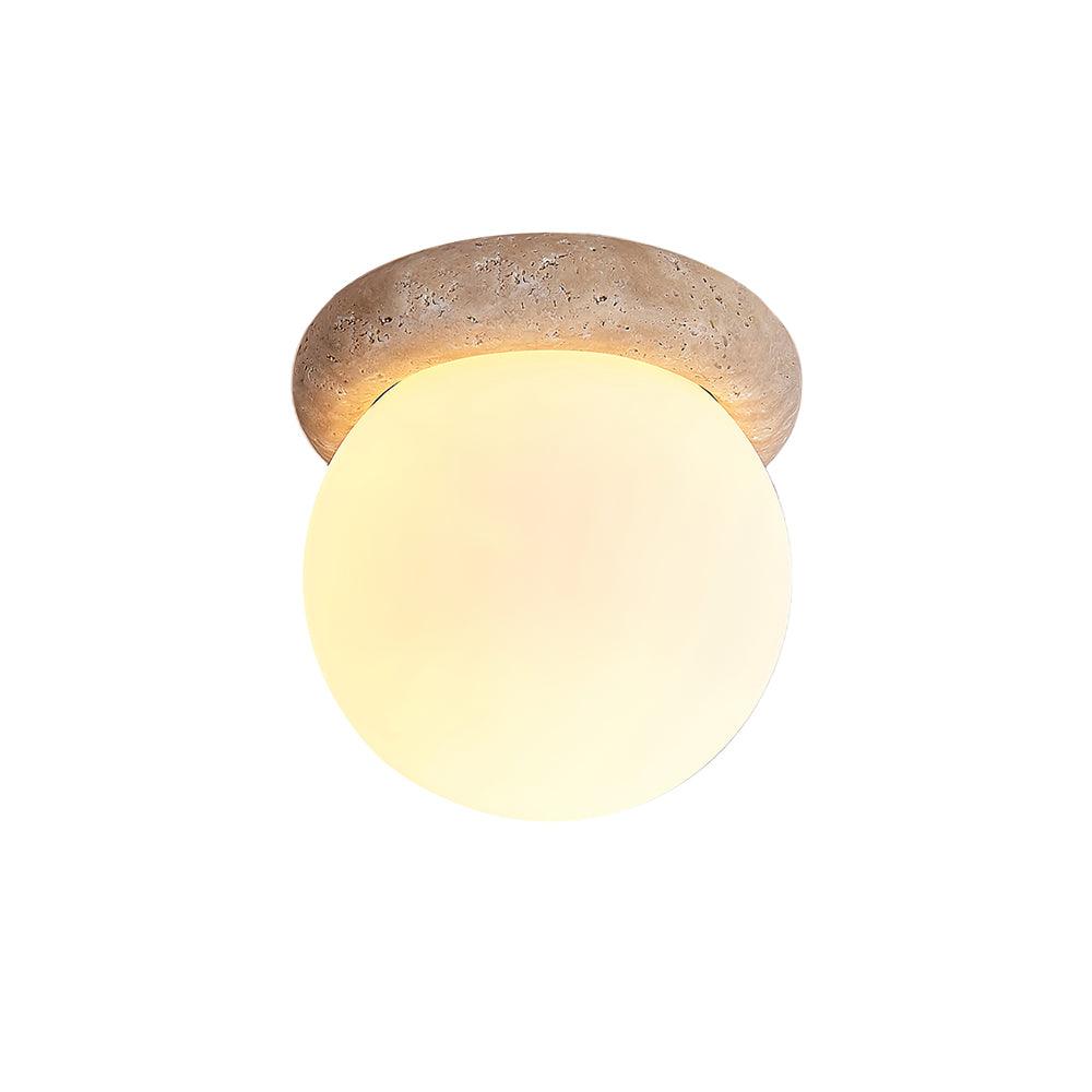Maliben | Travertine Led Ceiling Lamp