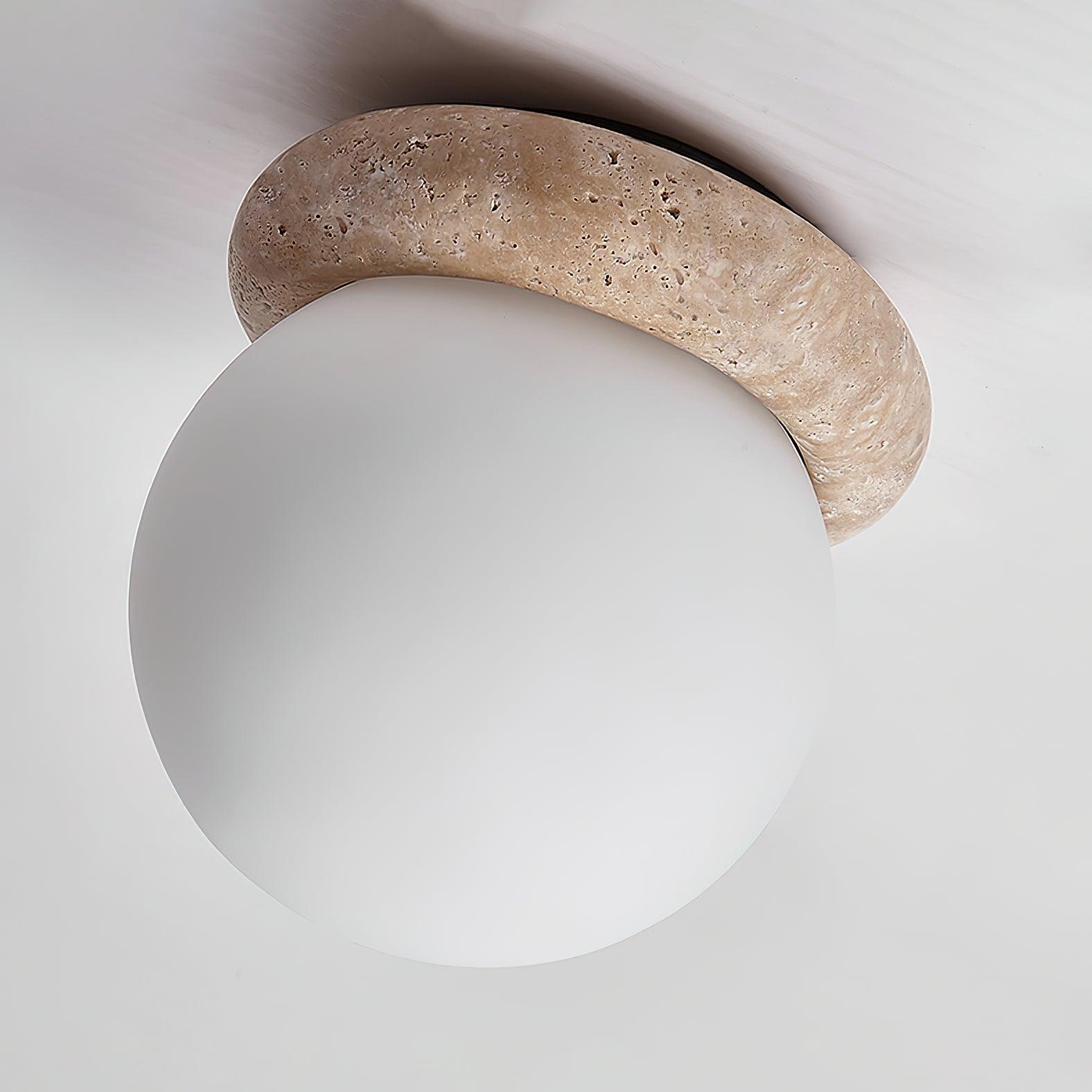 Maliben | Travertine Led Ceiling Lamp