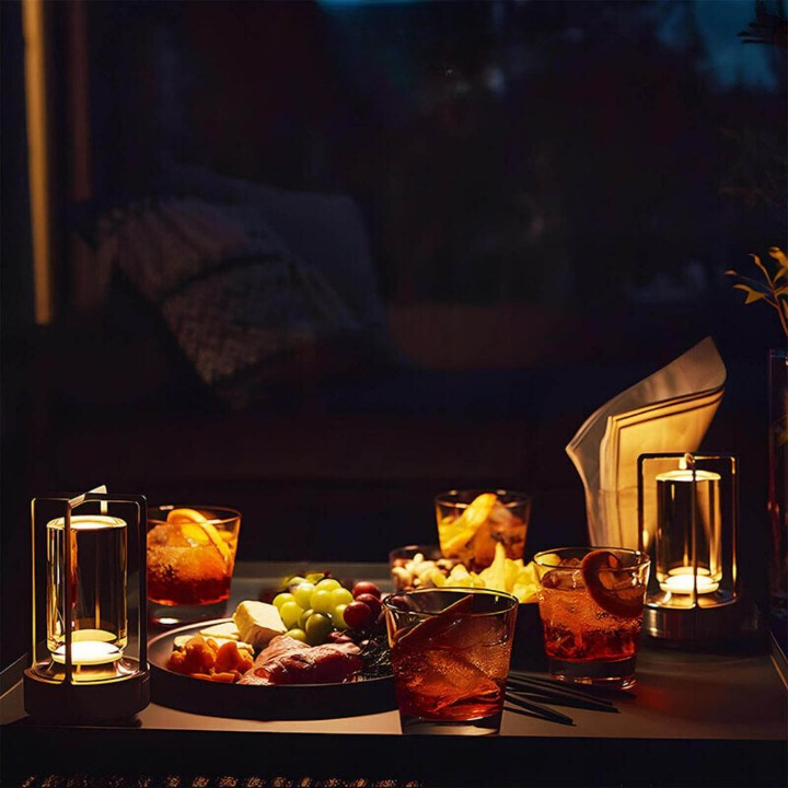 Maliben | Auralight Wireless Table Lamp Crystal Glass Touch Control