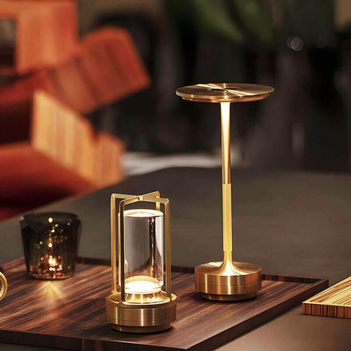 Maliben | Auralight Wireless Table Lamp Crystal Glass Touch Control