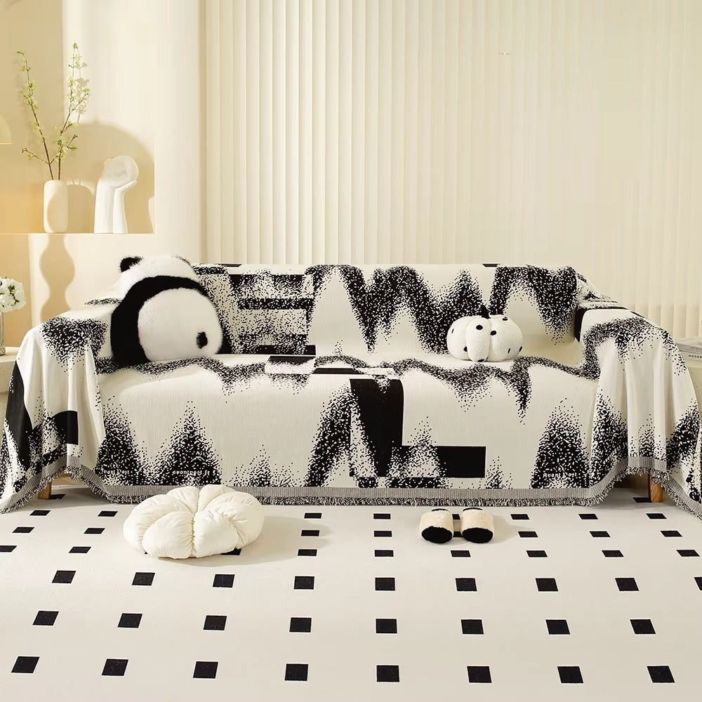 Maliben | Avant-Garde Abstract Chenille Sofa Cover