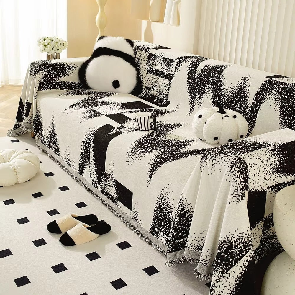 Maliben | Avant-Garde Abstract Chenille Sofa Cover