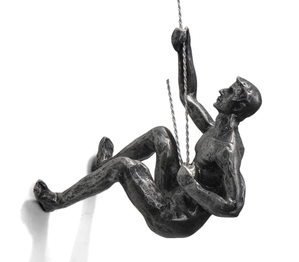 Maliben | Wall Sculpture Climbartis | Symbol Of Strength & Growth | Handcrafted From Resin & Iron Wire