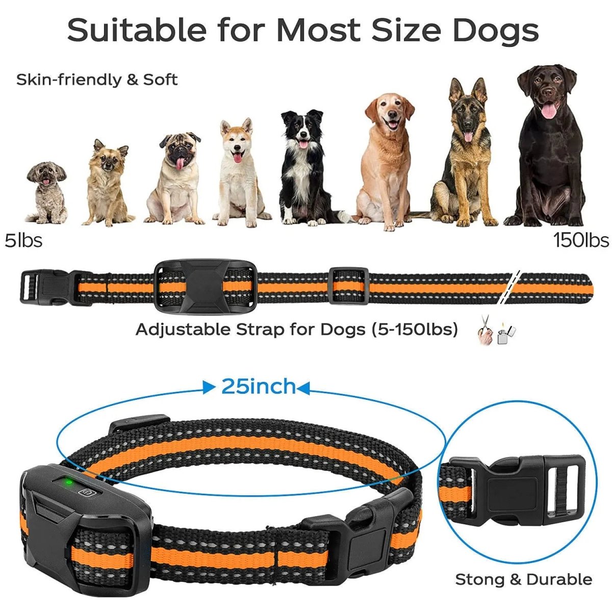 Maliben | Professional 1000 m Remote Training Collar for Dogs