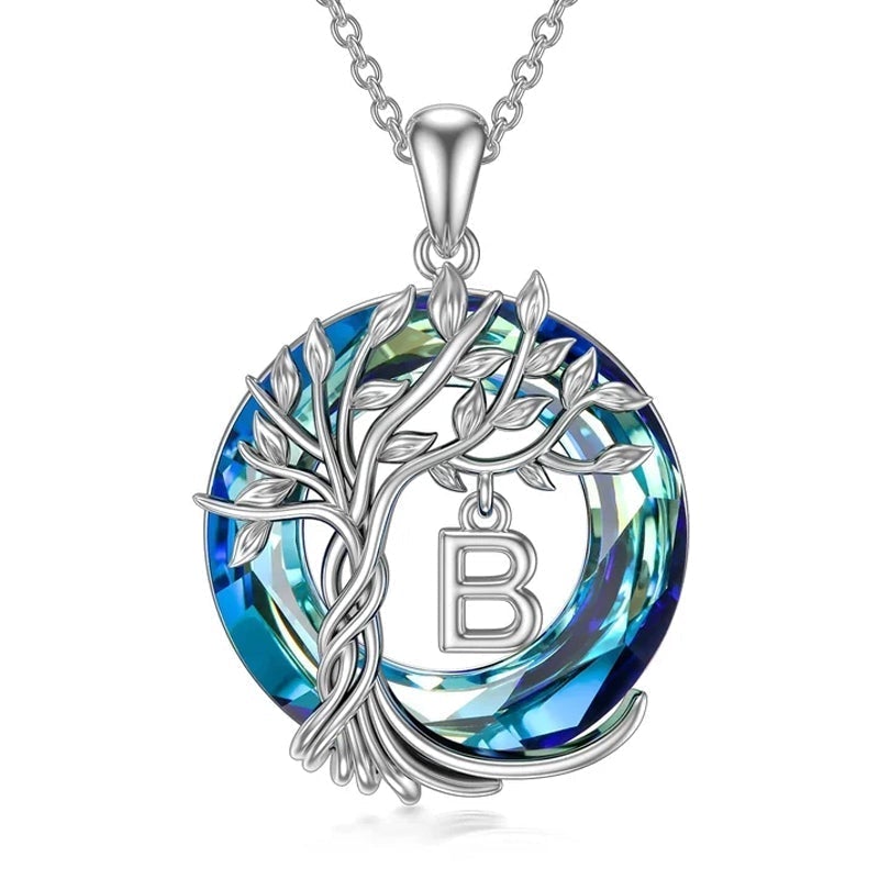 Maliben | Tree Of Life Crystal Pendant Necklace