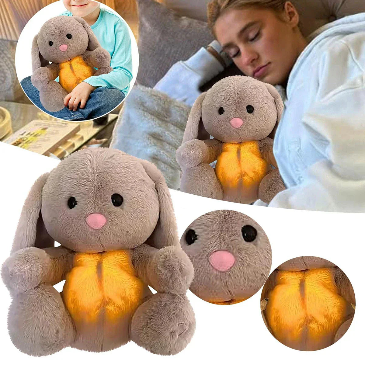 Maliben | Soothing Rabbit Plush - Bring Ultimate Calm With The Magical Rabbit For Babies