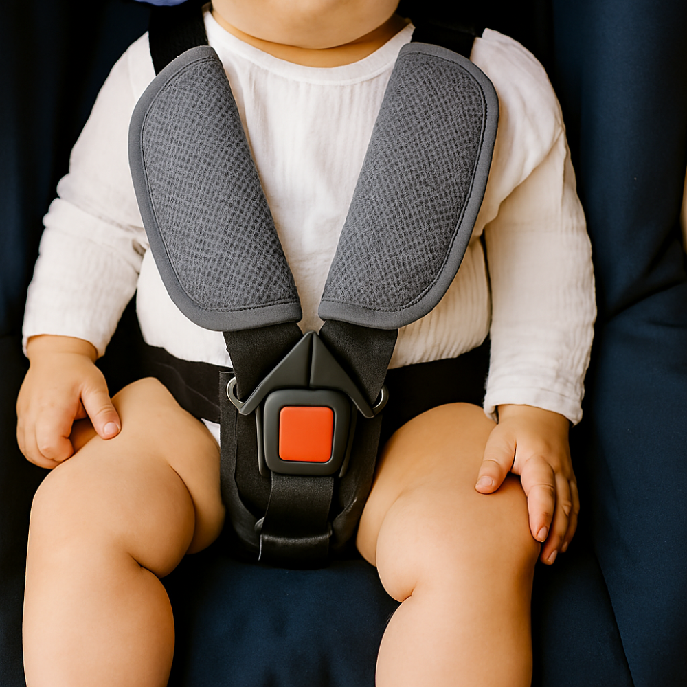 Maliben | Baby Car Seat Cushion Pad Soft Breathable Safety Support Harness