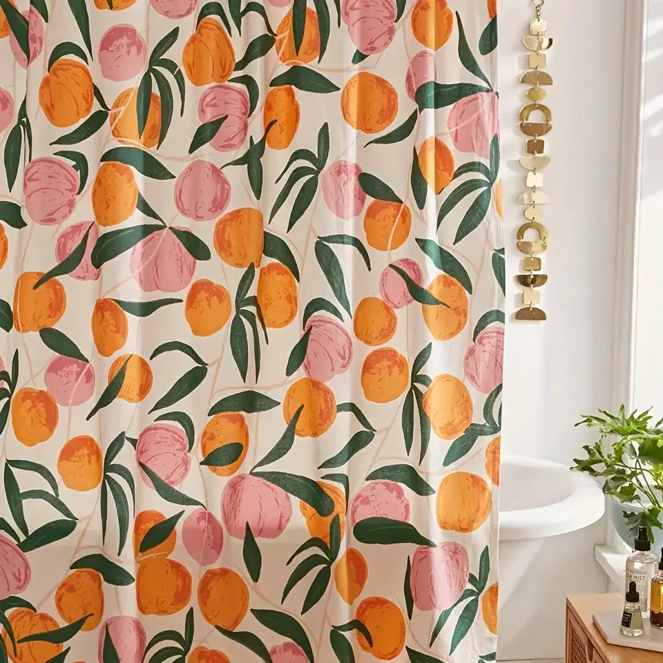 Maliben | Elegant Flower Shower Curtain – Fresh Bathroom Make-Over