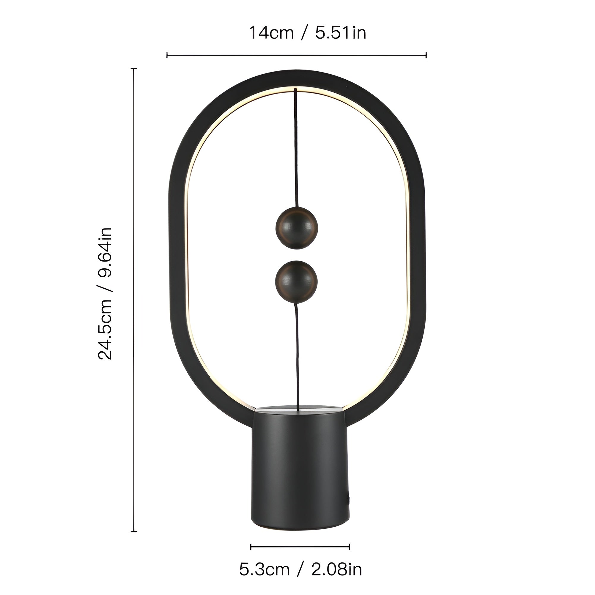 Maliben | Elegant Led Balanceglow Lamp – Refined Atmosphere & Usb Charging