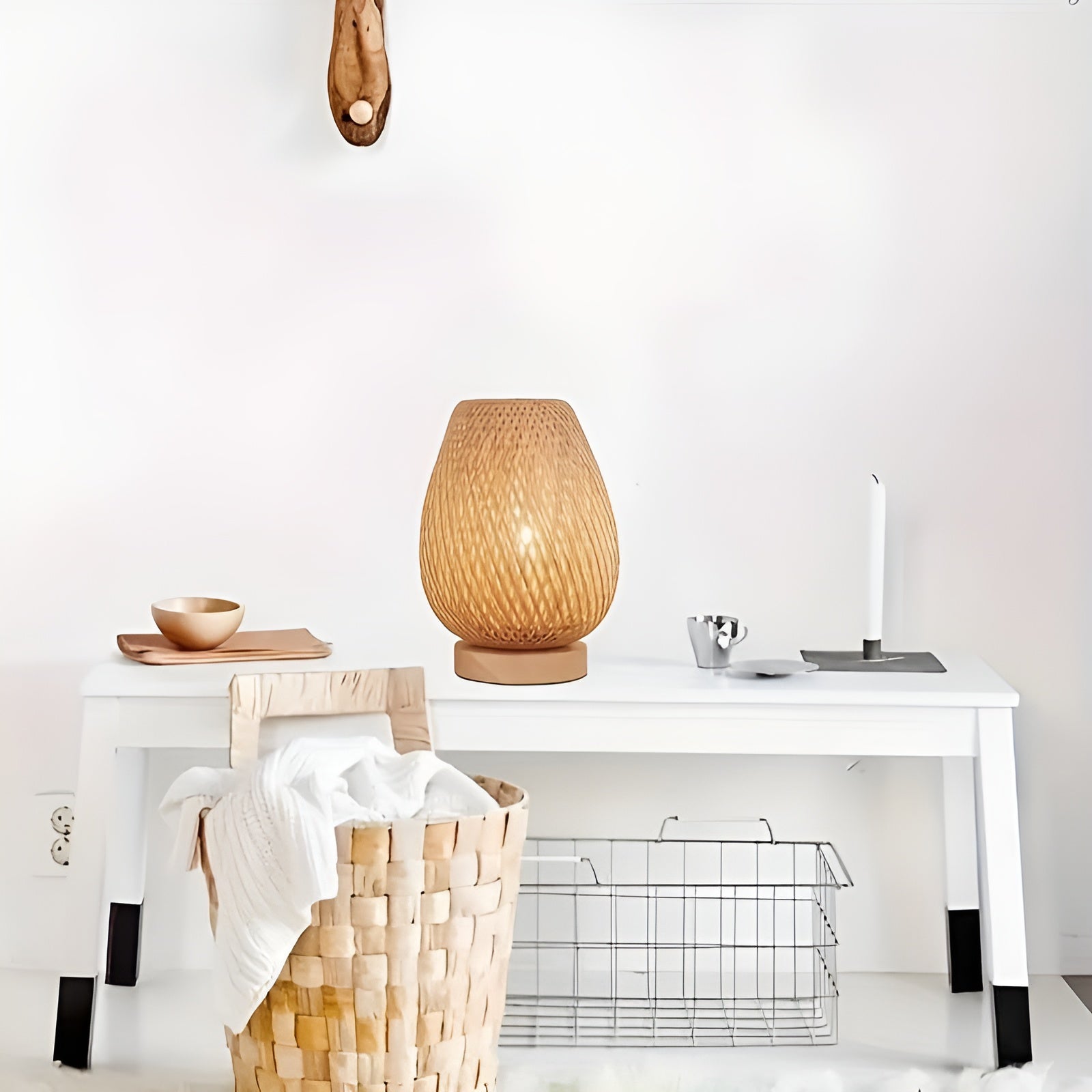 Maliben | Stylish Bamboo Table Lamp With Usb Power – Sustainable And Energy-Efficient Design