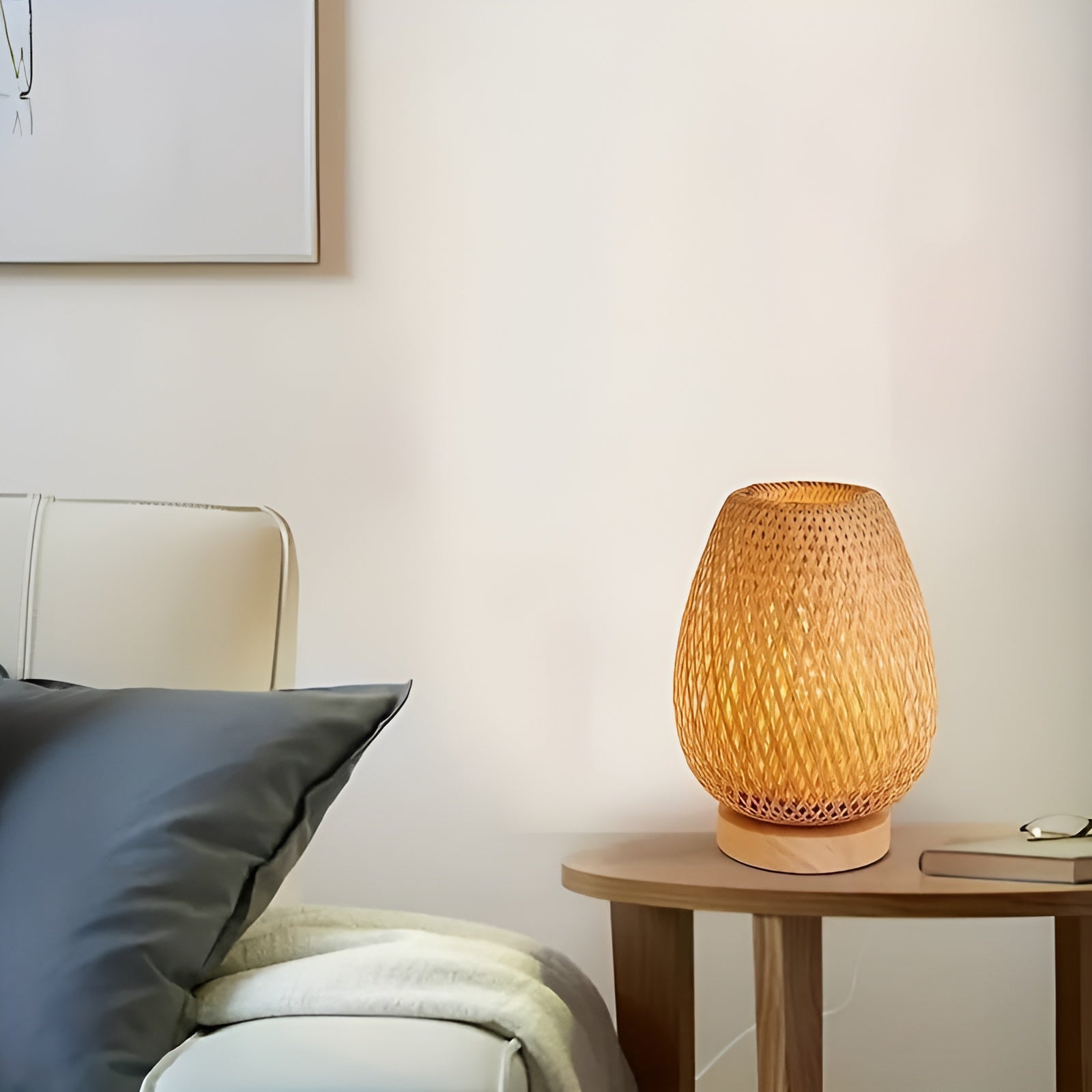 Maliben | Stylish Bamboo Table Lamp With Usb Power – Sustainable And Energy-Efficient Design