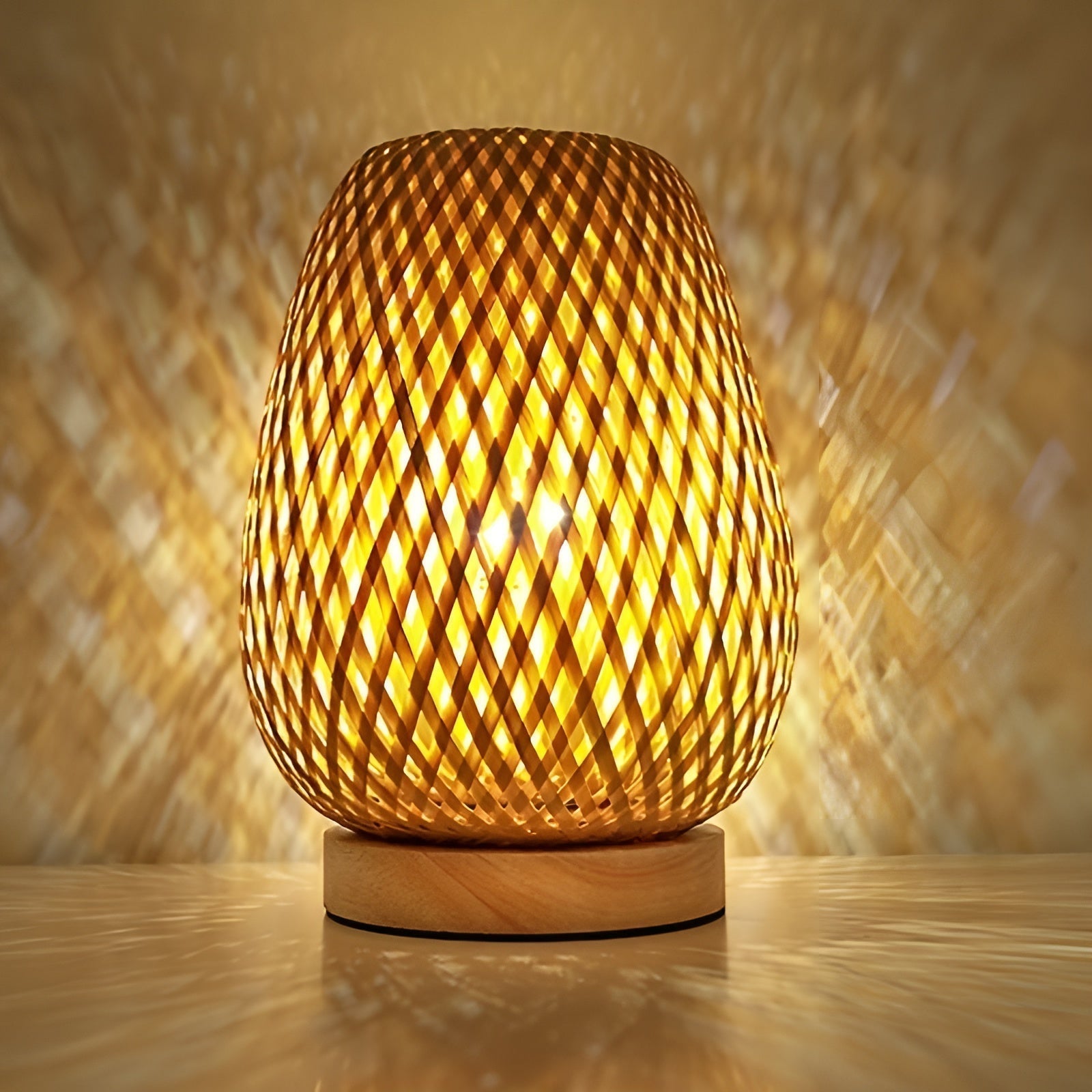 Maliben | Stylish Bamboo Table Lamp With Usb Power – Sustainable And Energy-Efficient Design