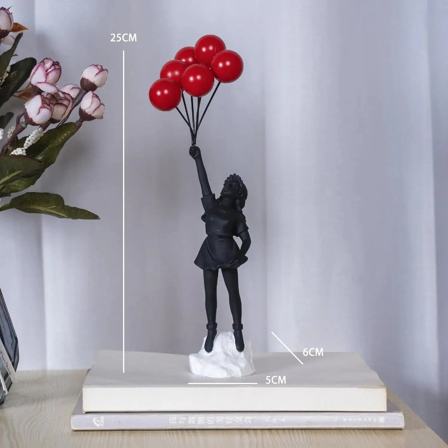 Maliben | Banksy Flying Balloon Girl Statue