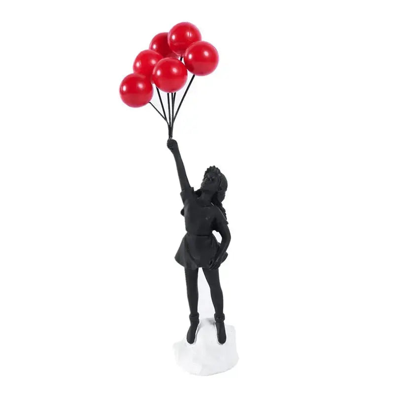 Maliben | Banksy Flying Balloon Girl Statue