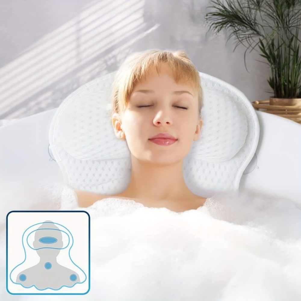 Maliben | Bath Pillow Ergonomic Mesh Spa Cushion