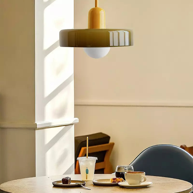 Maliben | Colored Glass Pendant Lamp - Baulume