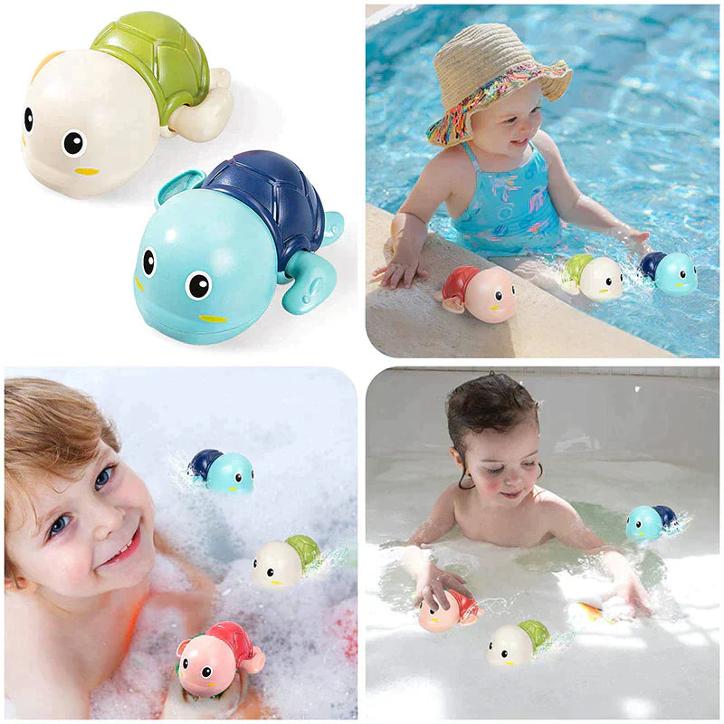 Maliben | Splashturtle | The Ultimate Bath Toy For Fun And Discovery - Wind-Up, Floating Bath Turtles