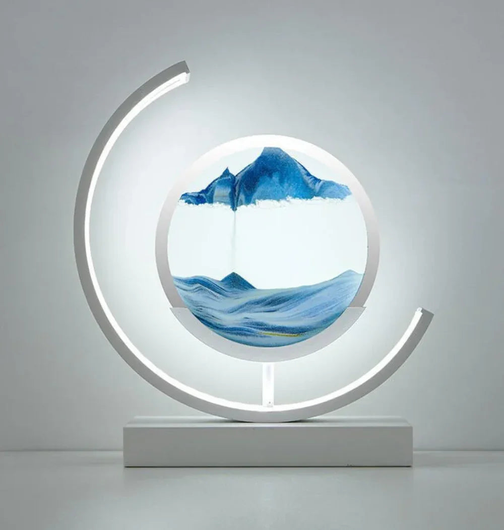 Maliben | Balance Sand Art Lamp | Best Lava Lamps-Inspired Space Lamp, Cool Led Night Light For Relaxing Bedroom & Living Room Decor