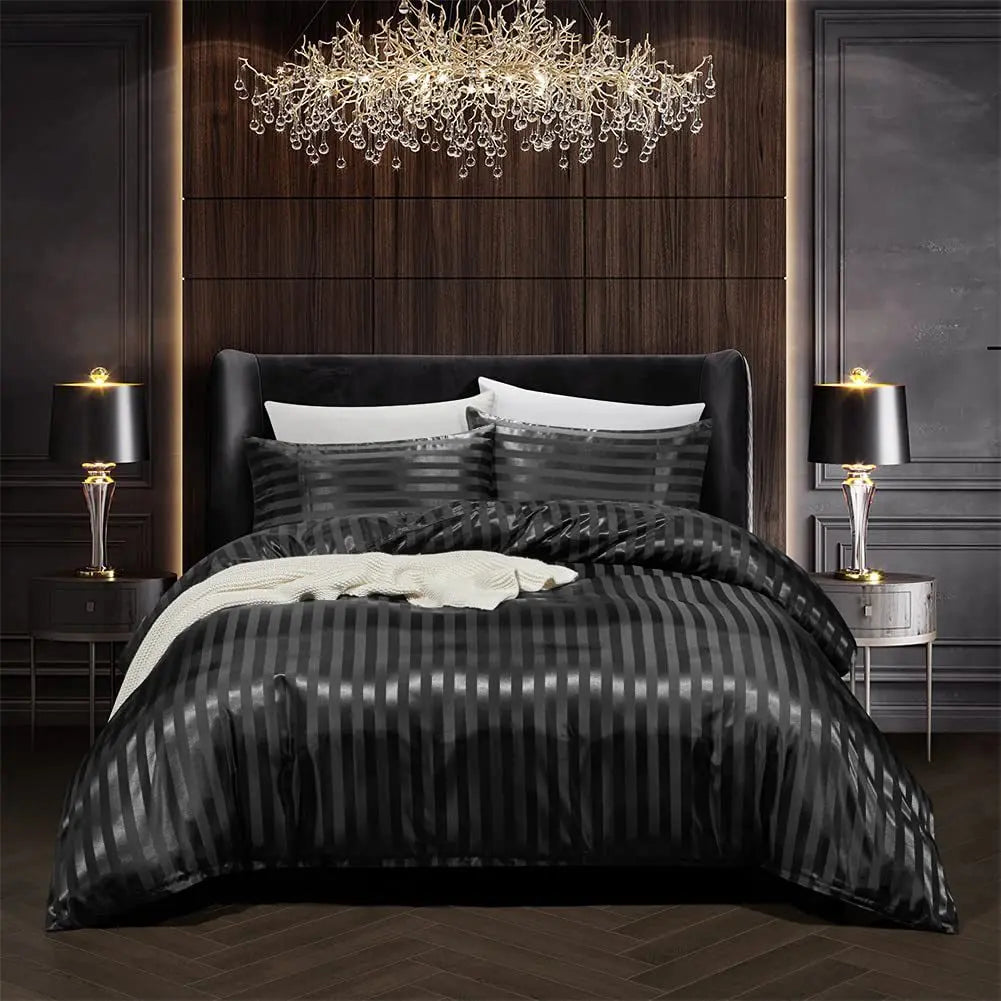 Maliben | Noirluxe Duvet Cover Set - Elegant Satin Bedroom Transformations