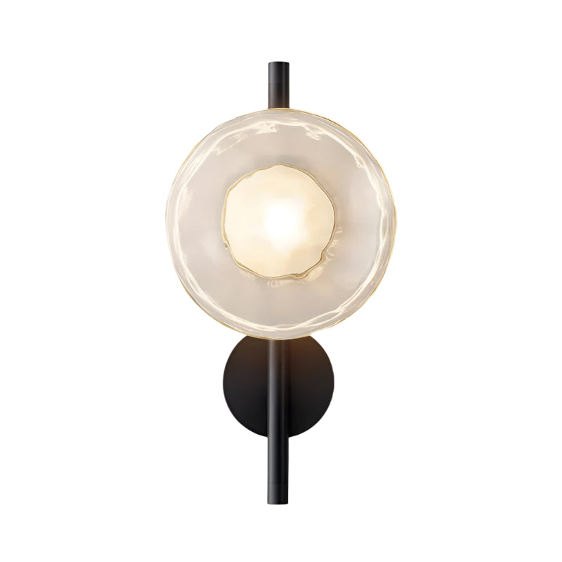 Maliben | Round Glass Wall Lamp In Scandinavian Design