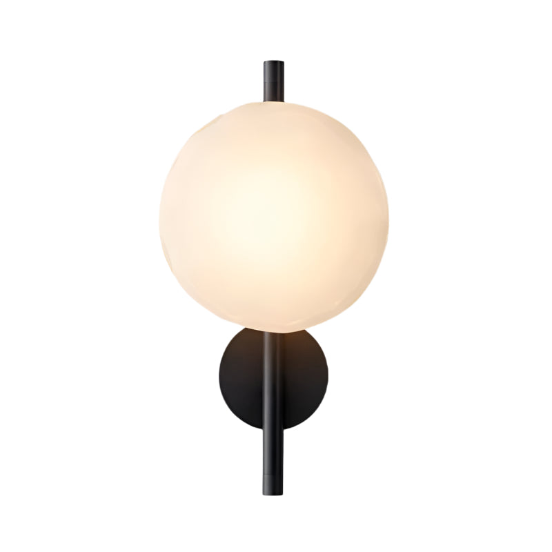 Maliben | Round Glass Wall Lamp In Scandinavian Design
