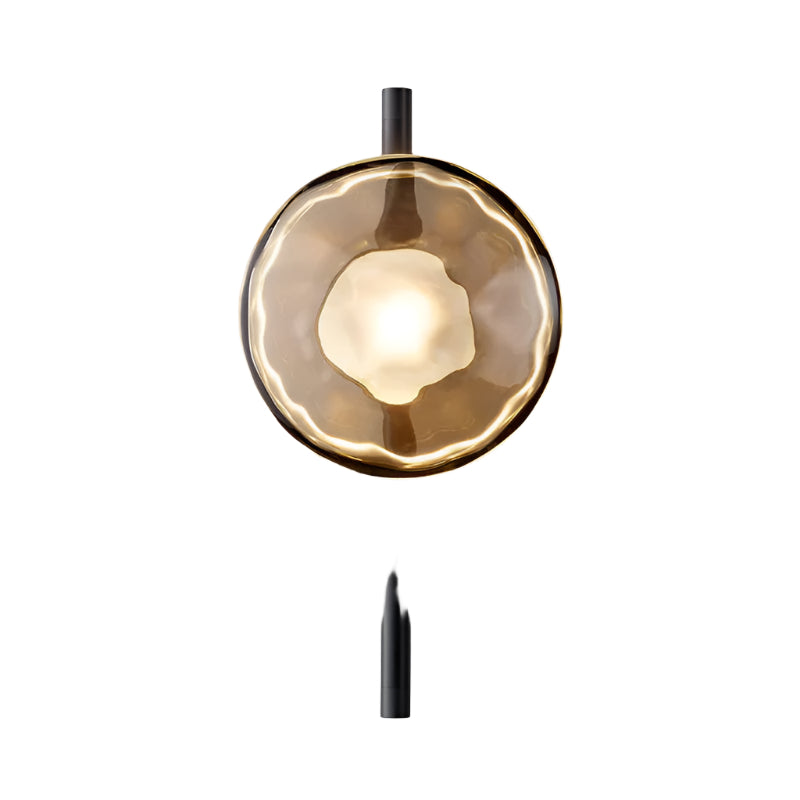 Maliben | Round Glass Wall Lamp In Scandinavian Design