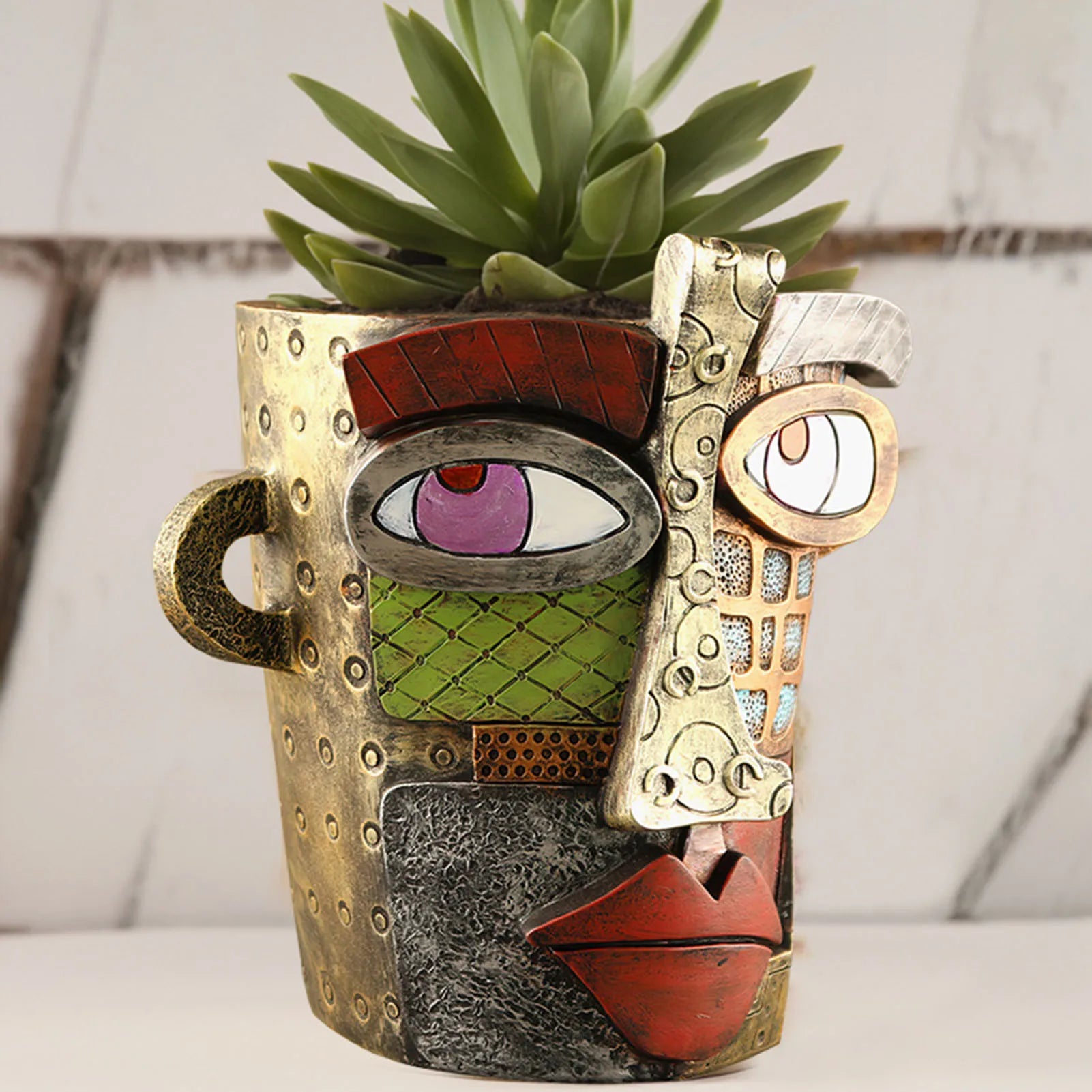 Maliben | Stylish Abstract Art Flower Pot Ornaments - Retrovisage