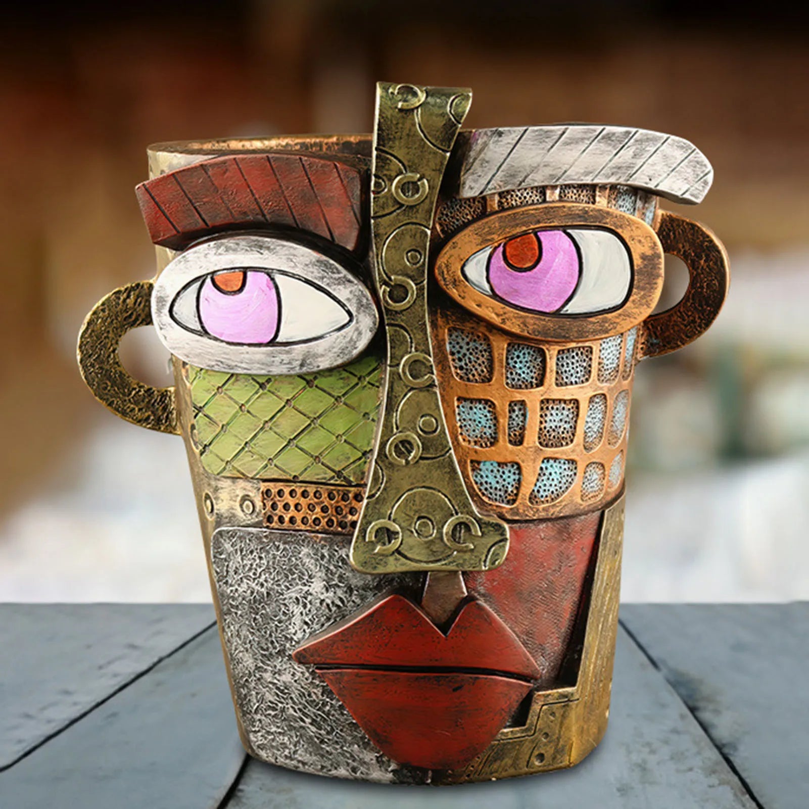 Maliben | Stylish Abstract Art Flower Pot Ornaments - Retrovisage