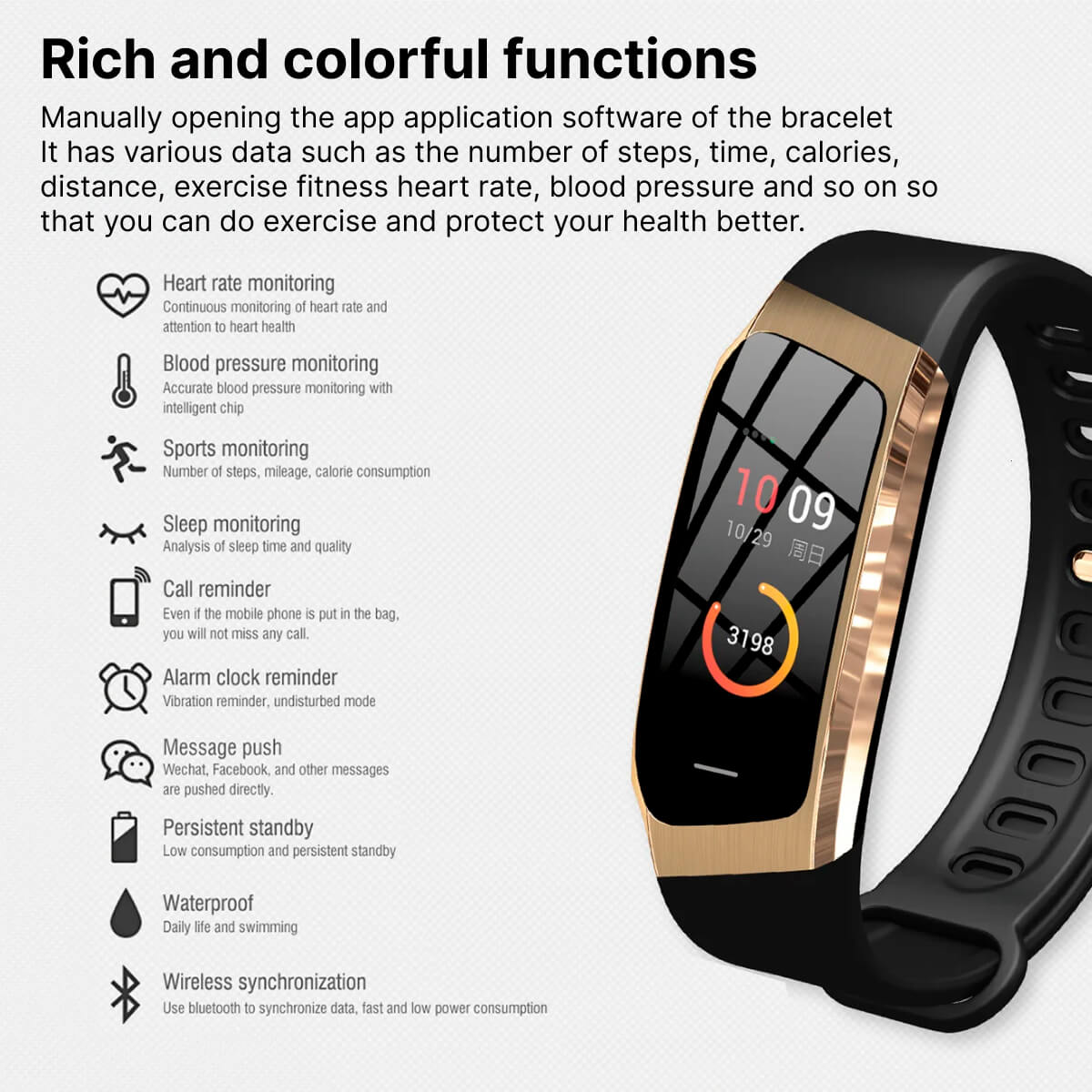 Maliben | Blood Pressure Smart Watch And Heart Rate Monitor