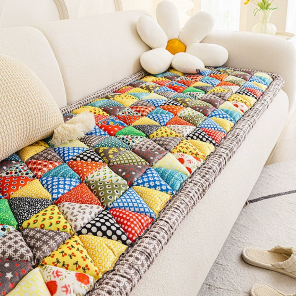 Maliben | Bohemian Printed Quilted Sofa Cover