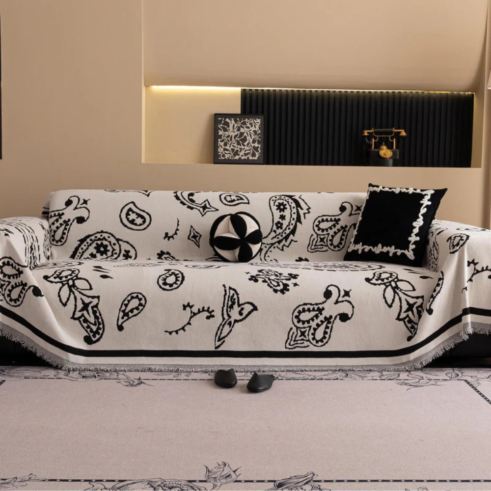 Maliben | Boho Bloom Soft Sofa Cover