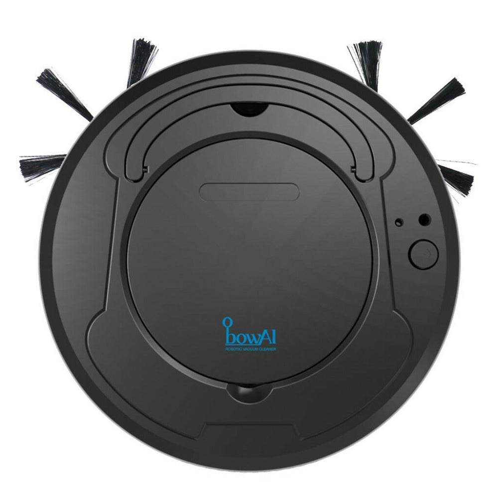 Maliben | Vacuum Robot Dustelio Slimbot | Extra Flat (6.5 Cm) | Strong Suction Power & Quiet Operation | Automatic Cleaning | Incl. Charging Cable & Brushes