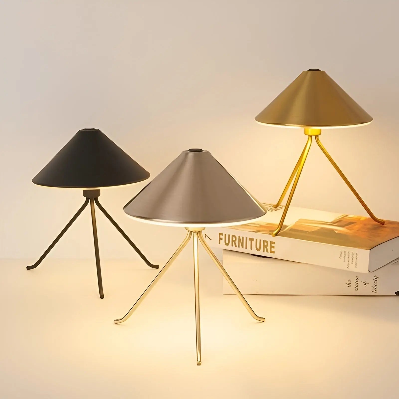 Maliben | Eleganza Luxe Table Lamp – Usb Rechargeable Led LightIng With Chic Design in Black, Gold And Silver