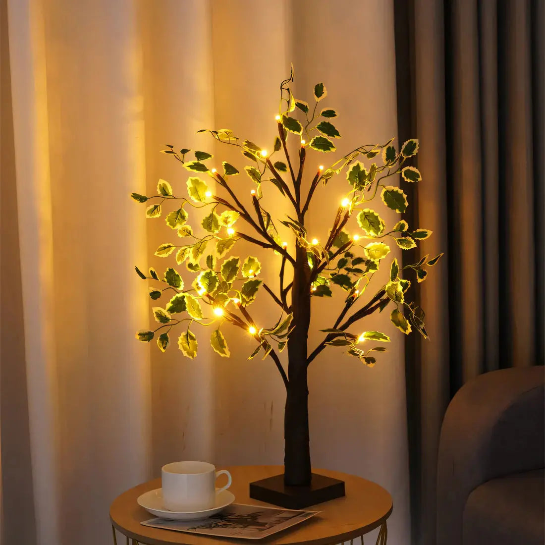 Maliben | Magical Brighttree Table Lamp – Elegant Tree Design With Warm Led Lighting