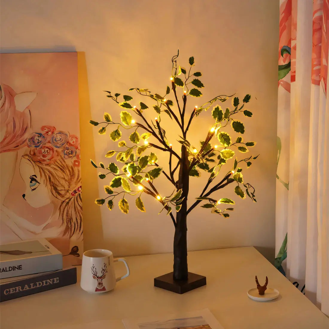Maliben | Magical Brighttree Table Lamp – Elegant Tree Design With Warm Led Lighting