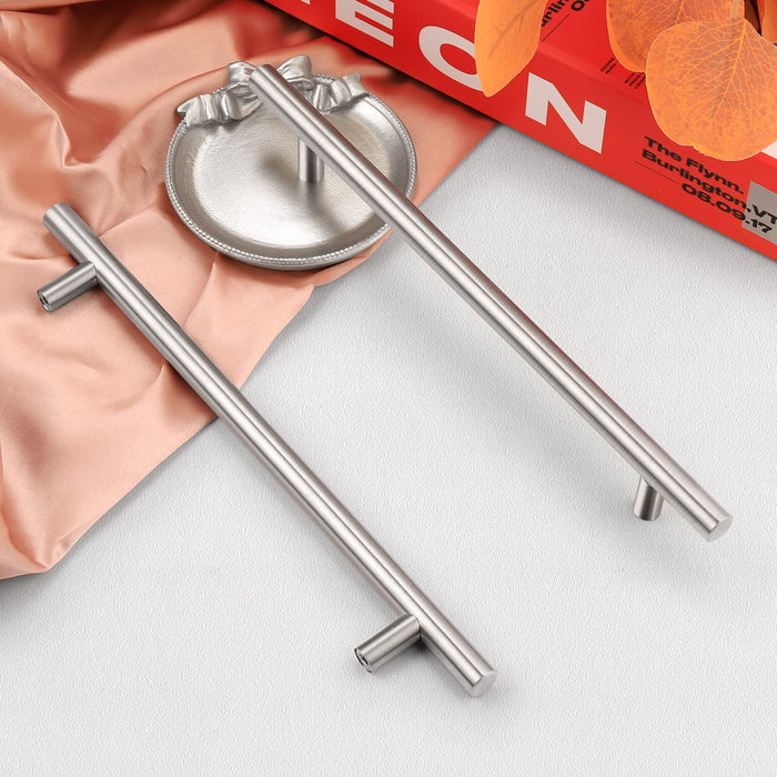 Maliben | Brushed Nickel Modern Stainless Steel Drawer Hardware T-Bar Handles
