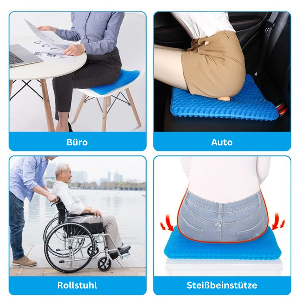 Maliben | Ergopad - Ergonomic Gel Seat Cushion