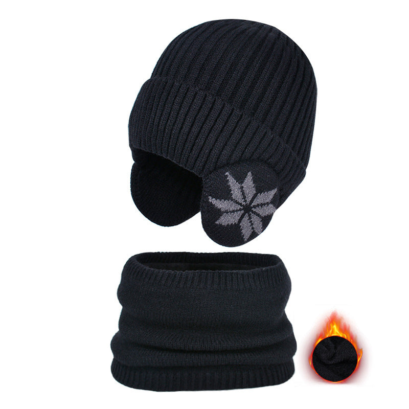 Maliben | Kids Winter Fleece Scarf Suit Knit Hat