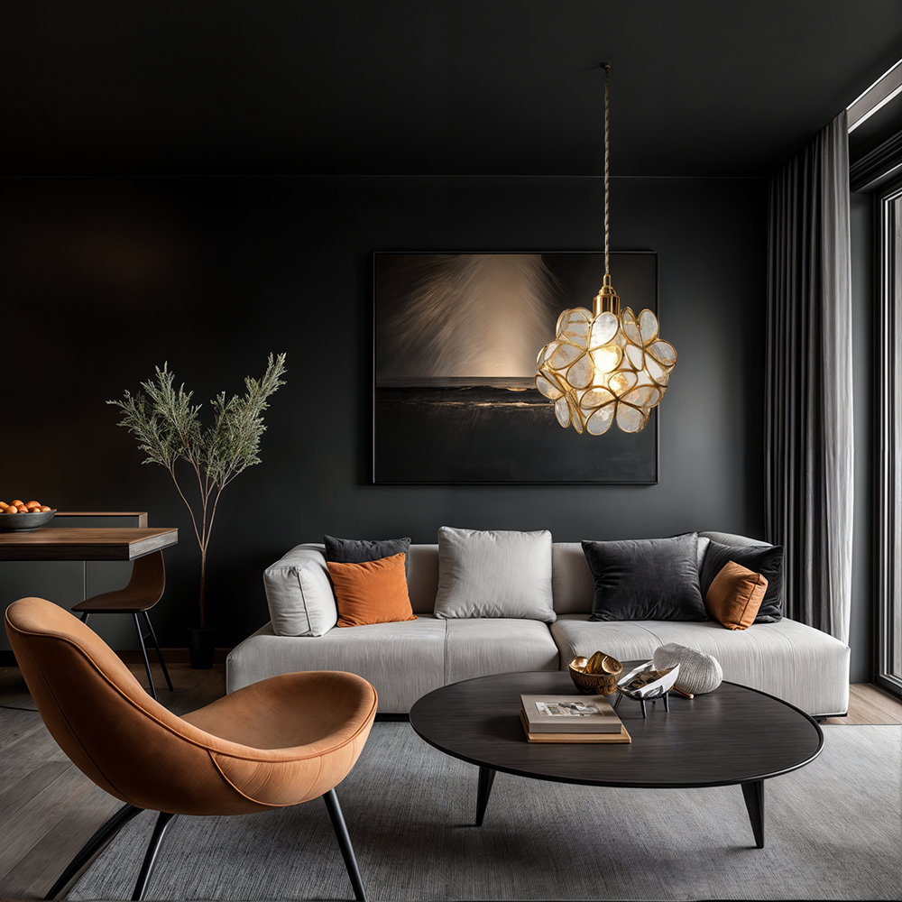 Maliben | Modern Flower Shape Glass Led Pendant Lamp