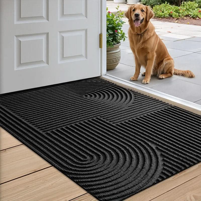 Maliben | Absorbent, Washable Mat With Flowing Line Pattern