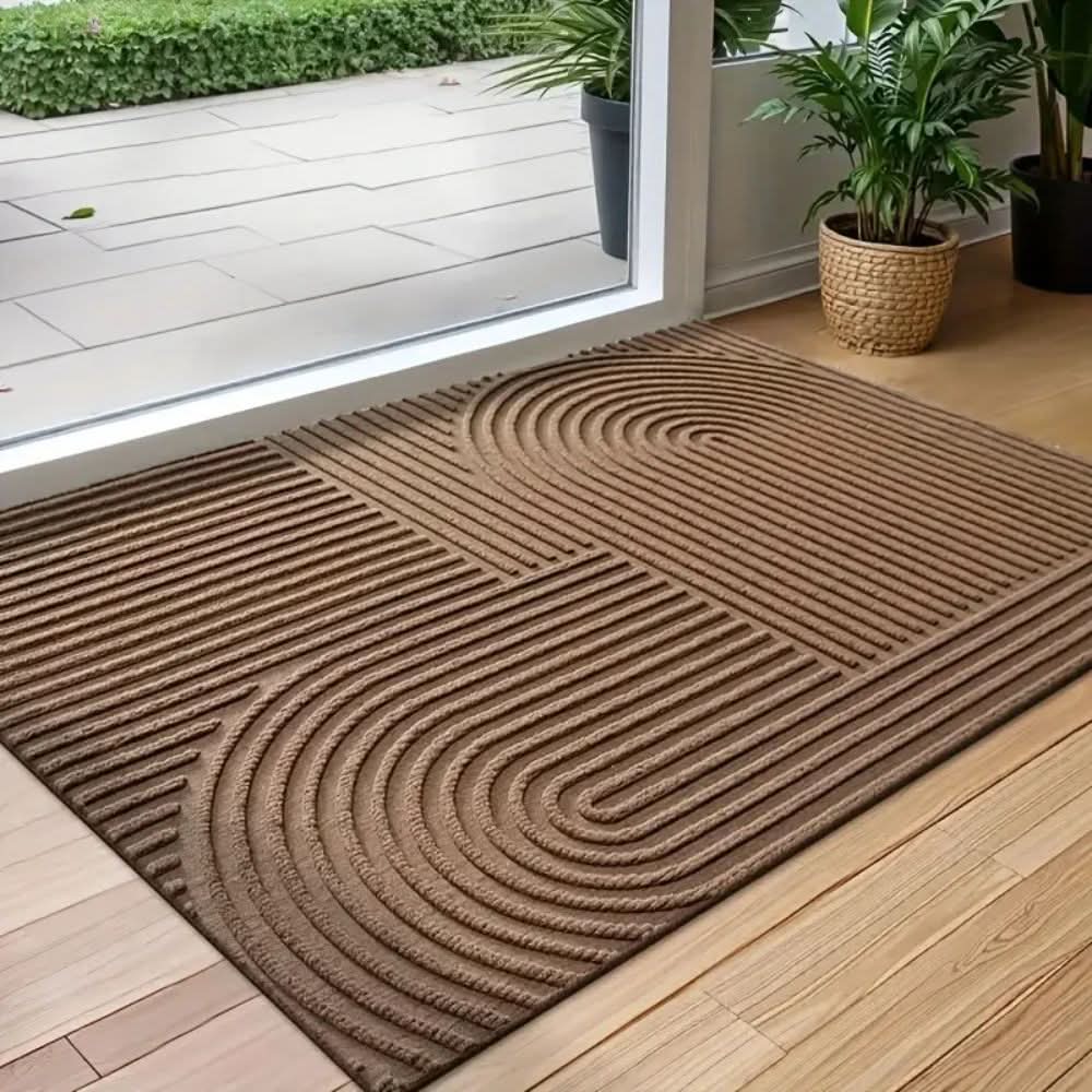 Maliben | Absorbent, Washable Mat With Flowing Line Pattern