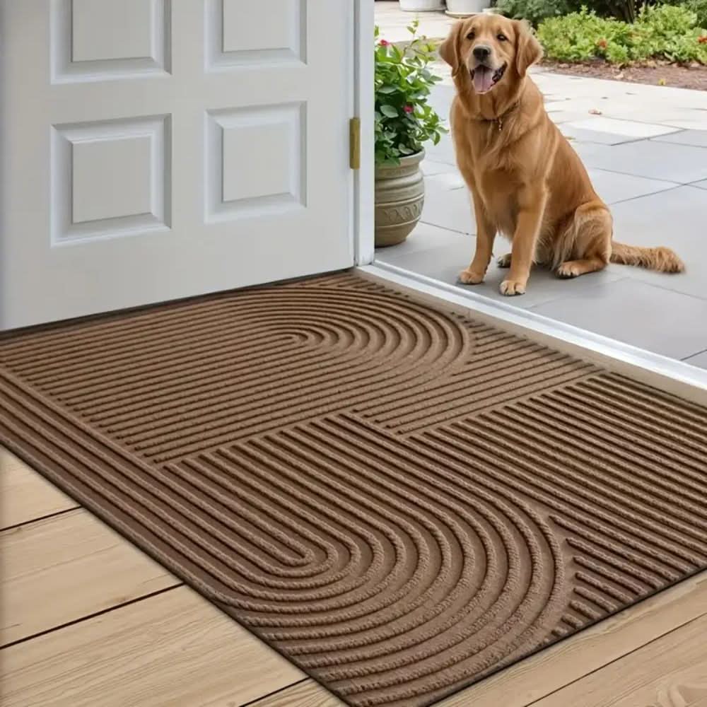 Maliben | Absorbent, Washable Mat With Flowing Line Pattern